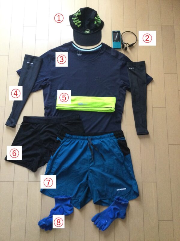 神戸マラソン2022で着用した服装の画像